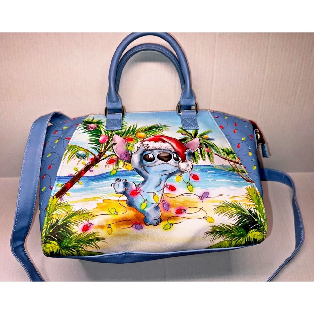Loungefly Disney Lilo & Stitch Island Holiday Satchel Bag